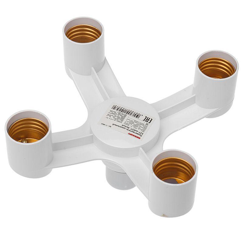 Рекомендуем купить Разветвитель цокольный E27-4хE27 бел. Rexant 11-8862