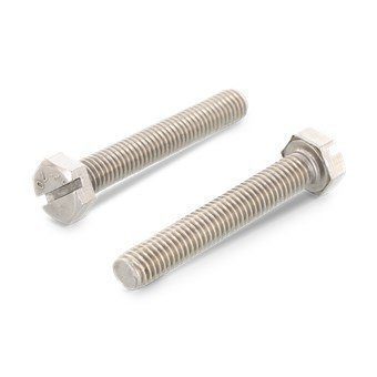 Рекомендуем купить Болт DIN 933 SZ M8x16 с шестигранной головкой, прямым шлицем и полной резьбой, нерж. сталь A4