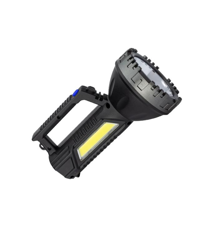 Рекомендуем купить Фонарь-прожектор аккумуляторный ручной 3Вт LED+3Вт COB LED Li-ion 18650 1200мА.ч корпус ABS-пластик индикатор уровня заряда USB-шнур плечевой ремешок КОСМОС KOC904Lit