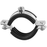 Купить хомут сантехнический 2 1/2" (73-80 мм) с резиновым профилем и гайкой м10 оптом | ПРОТОРГ