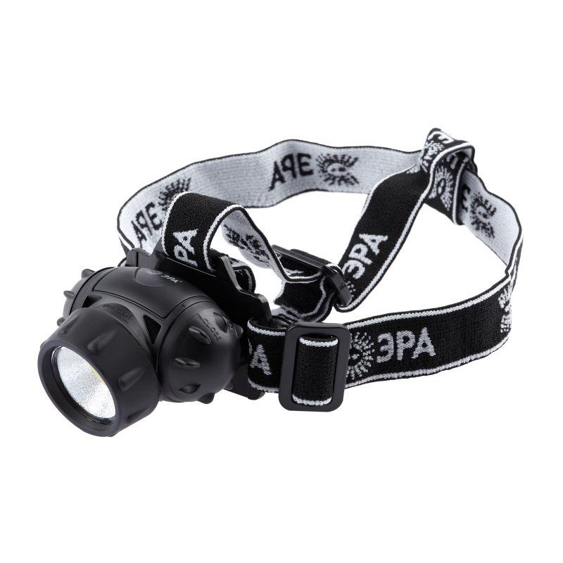 Рекомендуем купить Фонарь налобный светодиодный GB-410 на батарейках 3хААА 3 режима IP44 черн. ЭРА Б0051463