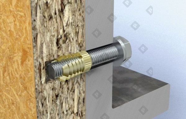 Дюбель fischer PA 4 M 6/7.5 для тонких плит, латунь - №3