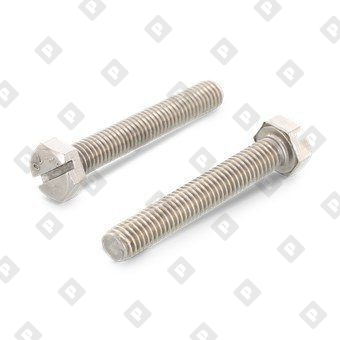 Болт DIN 933 SZ M3x8 с шестигранной головкой, прямым шлицем и полной резьбой, нерж. сталь A4 - №1