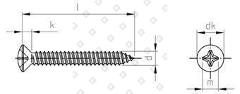 DIN 7983 A2 C 2,2X9,5 H - №4