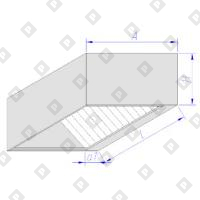 Зонт вытяжной пристенный тип 3 - №1