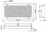 Решетка вентиляционная Р-С 1000х700 RAL 9016 (белый) - №1