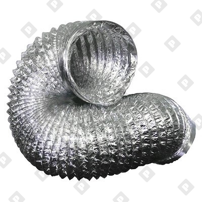 Гибкий воздуховод неизолированный Ø203 мм, алюминиевая фольга - №1