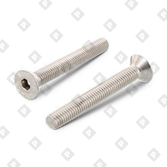 Винт ISO 10642 (DIN 7991) M12x200 с потайной головкой и внутренним шестигранником, нерж. сталь А2 - №1