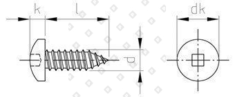 DIN 7981 A2 C 4,8X70 SQ2 - №4