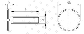 DIN 921 AISI 303 M 6X25 - №4