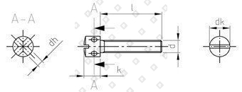 DIN 404 AISI 303 M 3X16 - №4