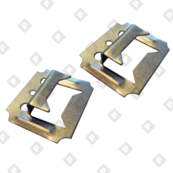 Кляймер №3 (с гвоздями) для ДСП панелей и доски "вагонка" толщиной 11-14 мм, оц. сталь - №3