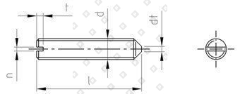 DIN 553 AISI 303 M 2,5X12 - №4