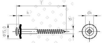 Art. 9087 A2 4,5X120 TX20 - RAL 8004 - №4