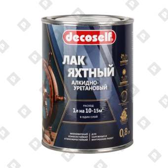 Лак яхтный Pufas Decoself полуматовый (0,8 л) - №1