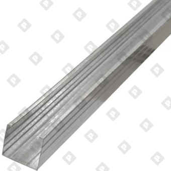 Профиль стоечный ПС-6 100x50x0.6 мм (3 м) для ГКЛ, оц. сталь - №1