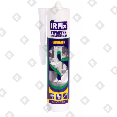 Герметик IRFix силиконовый санитарный "Белый", 310 мл - №1