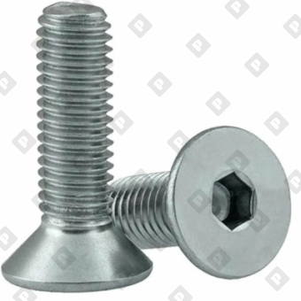 Винт DIN 7991 M10x70 с потайной головкой и внутренним шестигранником, кл. пр. 8.8, оц. сталь - №1