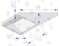 Зонт приточно-вытяжной островной тип 1 - №1