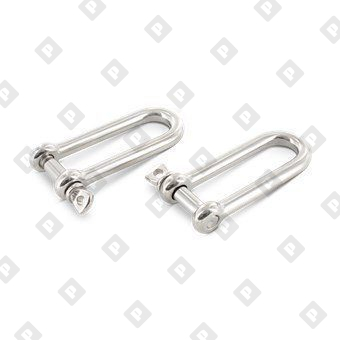 Скоба такелажная D-образная ART 8259 Ø12 мм удлиненная, нерж. сталь А4 - №1