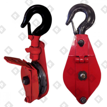 Блок одинарный монтажный грузовой HQGK с крюком, г/п 10т - №1