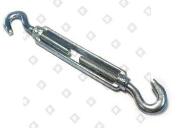 Талреп DIN 1480 М32 крюк-крюк, оц. сталь - №3