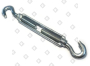 Талреп DIN 1480 М18 крюк-крюк, оц. сталь
