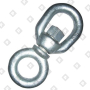 Вертлюг 10мм петля-кольцо, оц. сталь